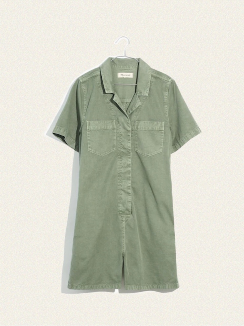 Madewell Garment-Dyed Relaxed Coverall Romper